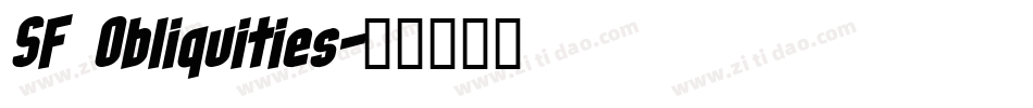 SF Obliquities字体转换